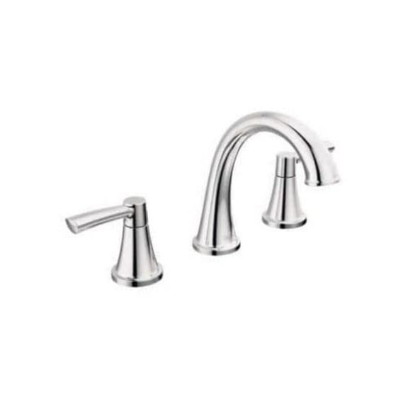 Delta Casara 8 in. Widespread Double Handle Bathroom Faucet in Polished Chrome