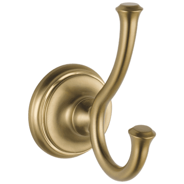 Delta Trinsic Robe Hook & Toilet Paper Holder Set - Champagne Bronze Bathroom Accessories