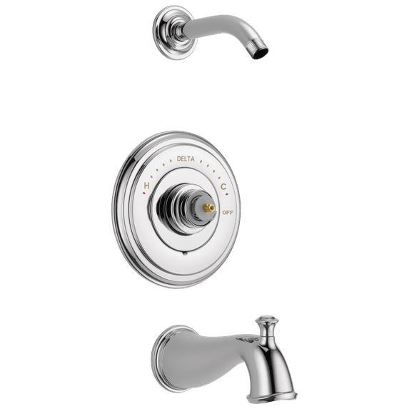 Delta Cassidy Monitor 14 Series Tub & Shower Trim - Less Handle - Less Head, Chrome