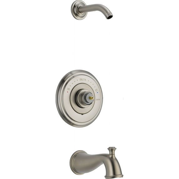 Delta Cassidy Monitor 14 Series Tub & Shower Trim - Less Handle - Less Head, Stainless