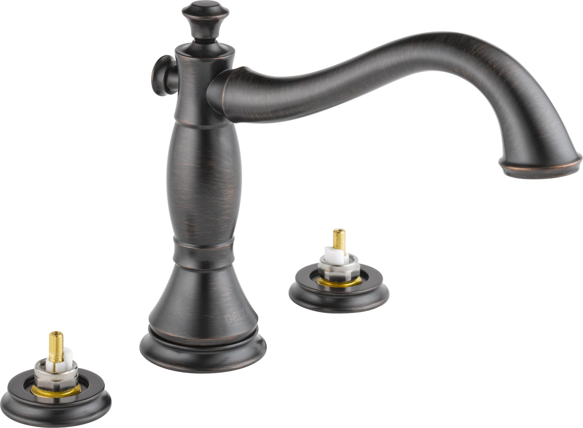 Classic Elegance 16" Bronze Deck Mounted Widespread Faucet