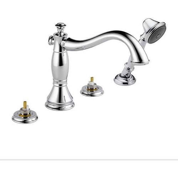 Delta Cassidy Roman Tub with Hand Shower Trim - Less Handles, Chrome