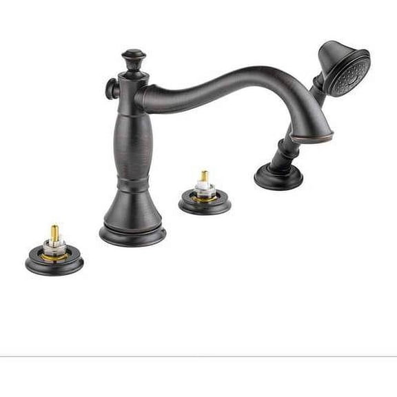 Delta Cassidy Roman Tub with Hand Shower Trim - Less Handles, Venetian Bronze