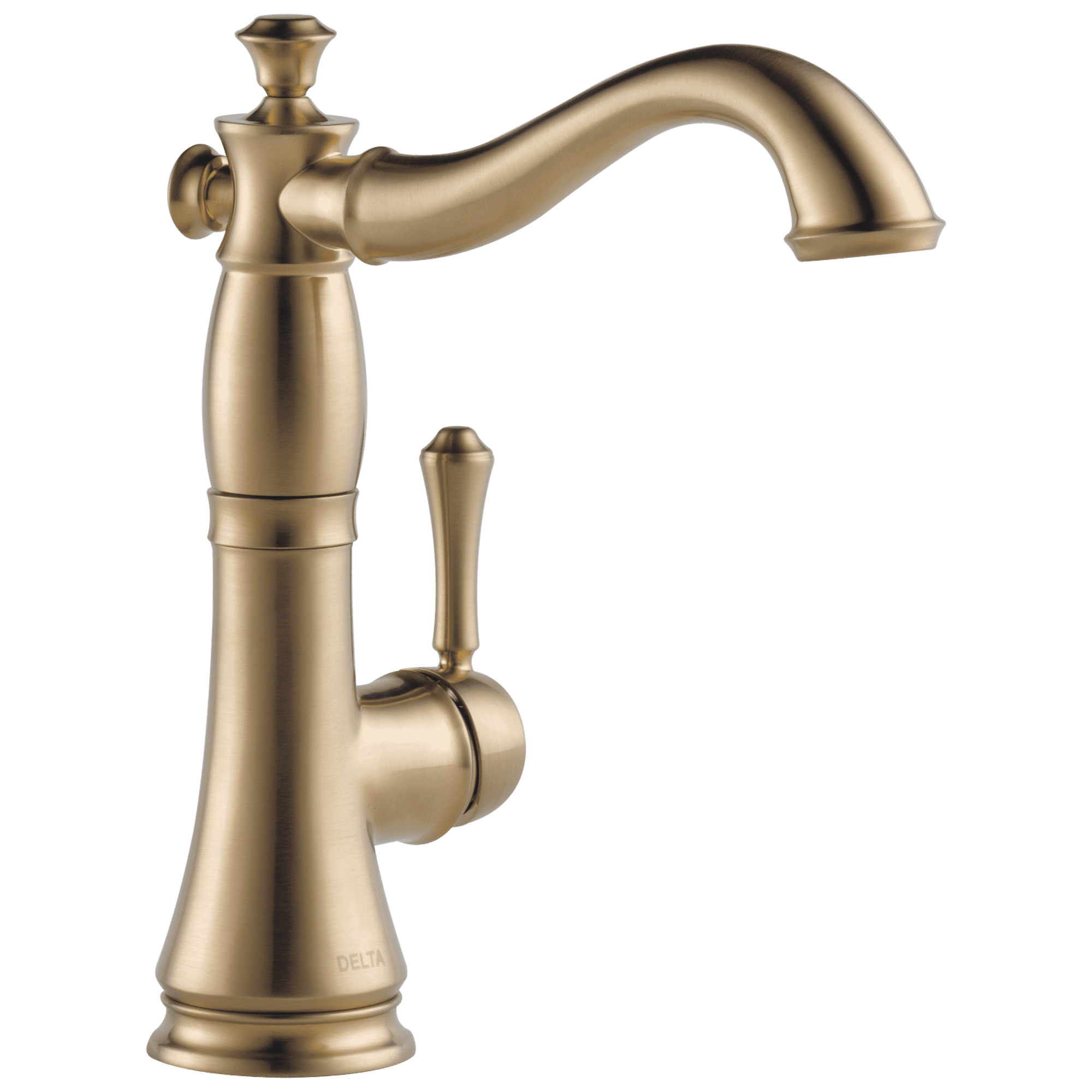 Elegant Cassidy Champagne Bronze Bar Faucet with 360-Degree Swivel