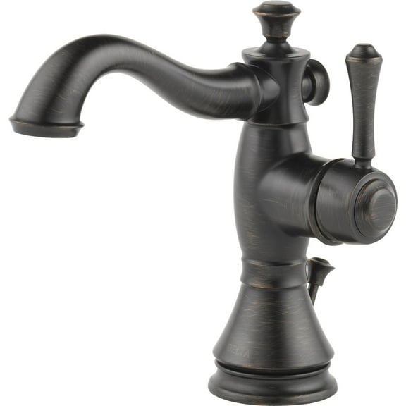 Delta Cassidy Single Handle Bathroom Faucet with Metal Drain Assembly in Venetian Bronze 597LF-RBMPU