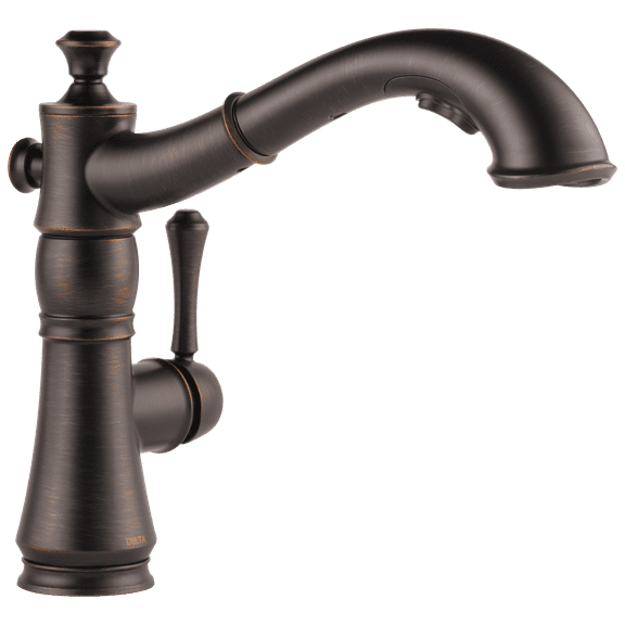 Delta Faucet Cassidy Single Handle Pull-Out Kitchen Faucet in Venetian Bronze