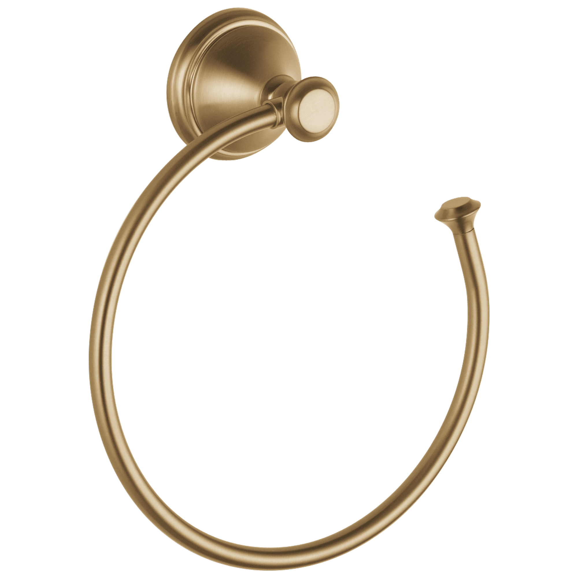 Champagne Bronze Wall Mounted Towel Ring with Stainless Steel Finish