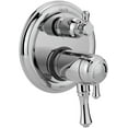 thumbnail image 1 of Delta Cassidy Traditional 2-Handle TempAssure 17T Series Valve Trim with 6-Setting Integrated Diverter, Chrome, 1 of 2
