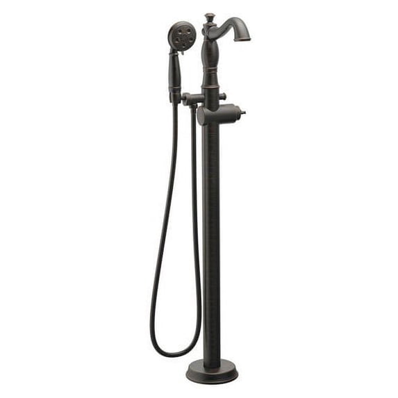 Delta Cassidy Traditional Floor Mount Tub Filler Trim - Less Handle, Venetian Bronze
