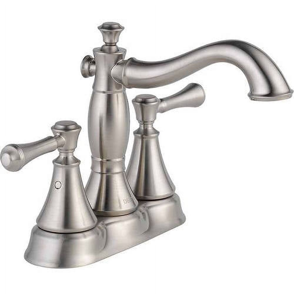 Delta Single Handle Centerset Bathroom Faucet in Chrome 501LF-HGMHDF ...