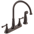 thumbnail image 1 of Delta Cassidy Two Handle Kitchen Faucet with Spray, Venetian Bronze, 1 of 2