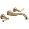 thumbnail image 1 of Delta Cassidy Two Handle Wall-Mount Bathroom Faucet Trim in Champagne Bronze (Valve Not Included) T3597LF-CZWL, 1 of 5