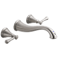 thumbnail image 1 of Delta Cassidy Two Handle Wall-Mount Bathroom Faucet Trim in Stainless T3597LF-SSWL, 1 of 3