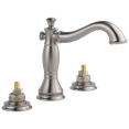 thumbnail image 1 of Delta Cassidy Two Handle Widespread Bathroom Faucet - Less Handles, Stainless, 1 of 2