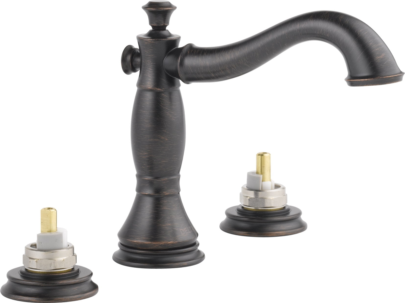 Delta Cassidy Two Handle Widespread Bathroom Faucet - Less Handles