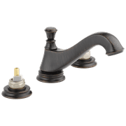 Delta Cassidy Two Handle Widespread Bathroom Faucet - Low Arc Spout - Less Handles, Venetian Bronze