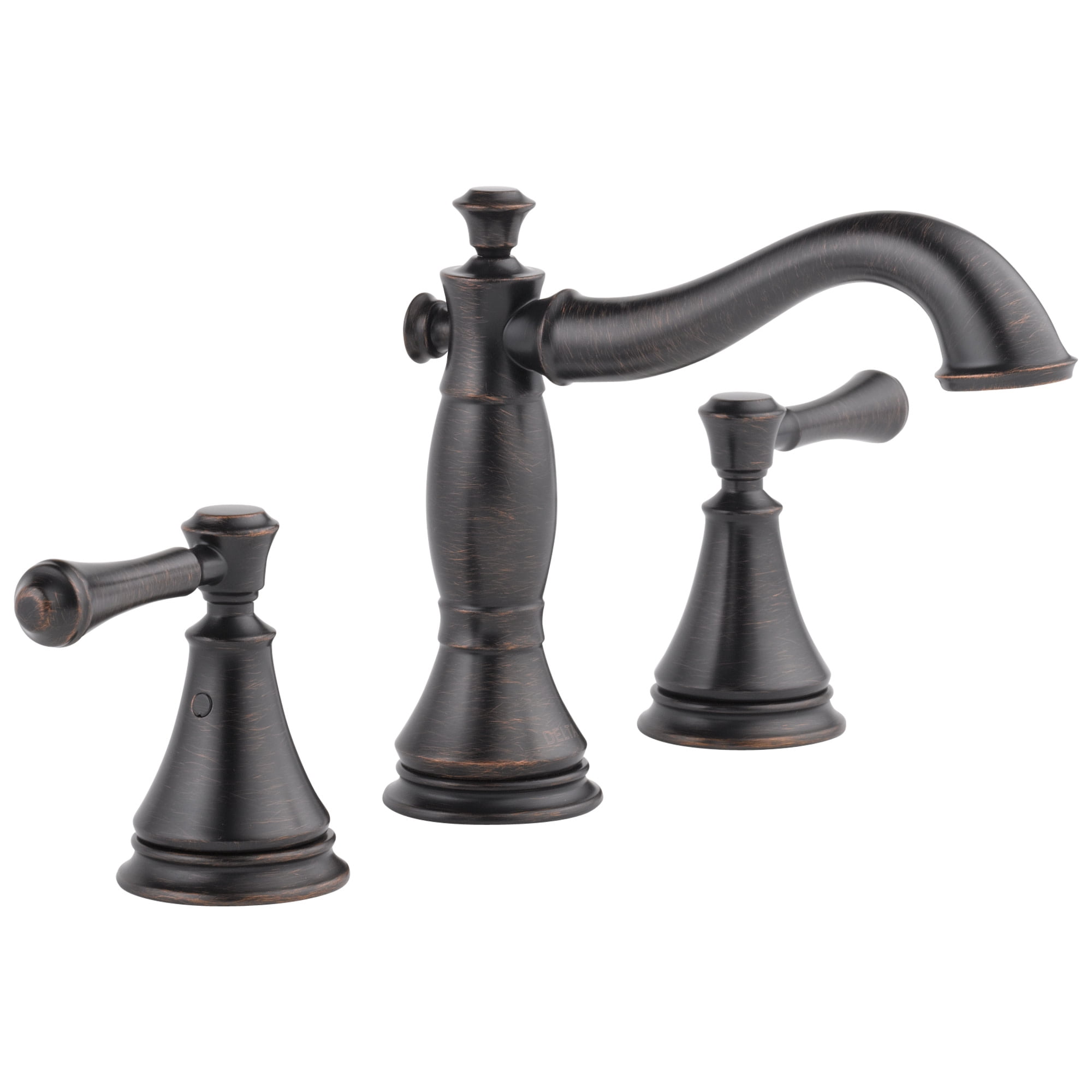 Elegant Venetian Bronze Widespread Bathroom Faucet with Metal Pop-Up Drain