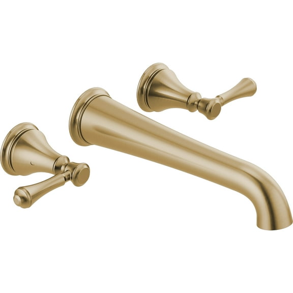 Delta Cassidy Wall Mounted Tub Filler, Champagne Bronze