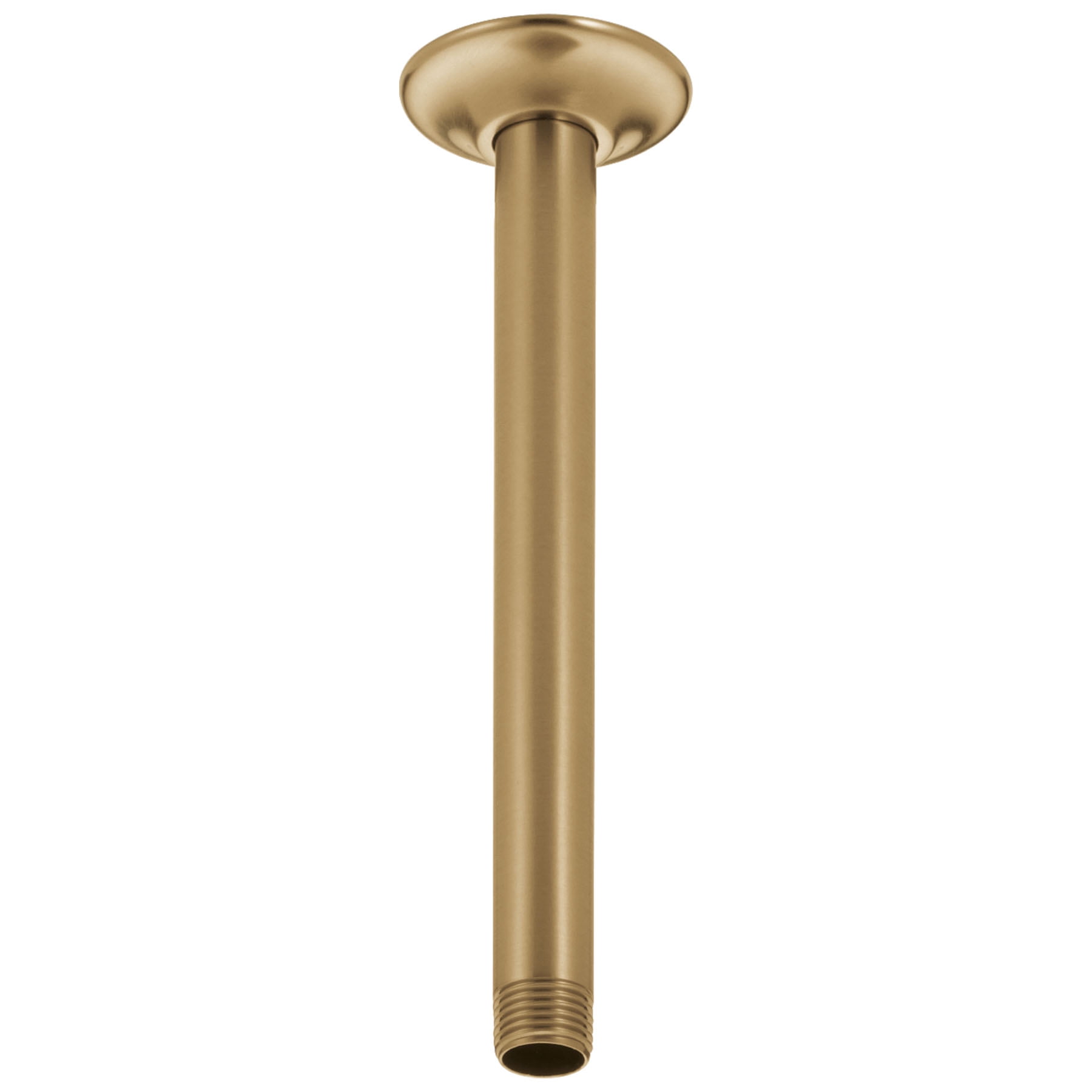 Champagne Bronze Ceiling-Mount Shower Arm and Flange