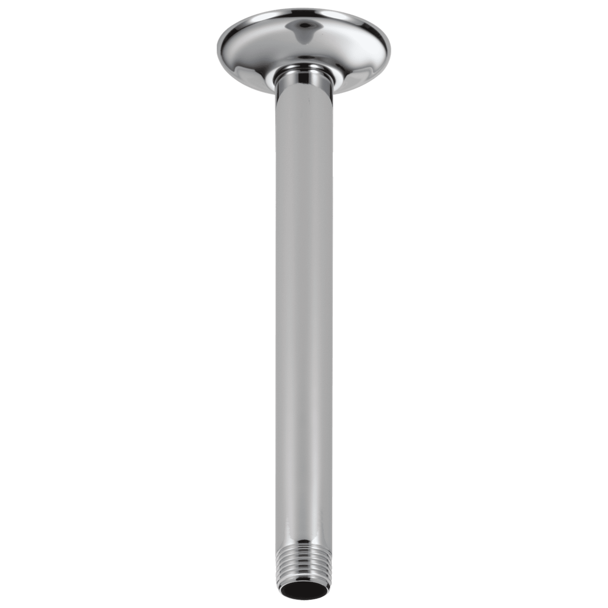 Chrome Ceiling-Mount Shower Arm with Flange