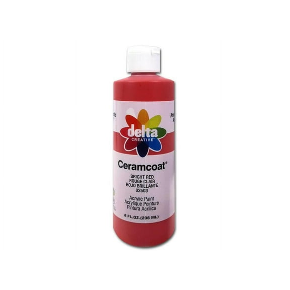 Delta Ceramcoat Acrylic 8oz Bright Red