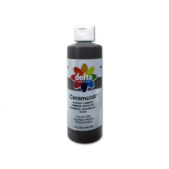 Delta Ceramcoat Acrylic 8oz Burnt Umber