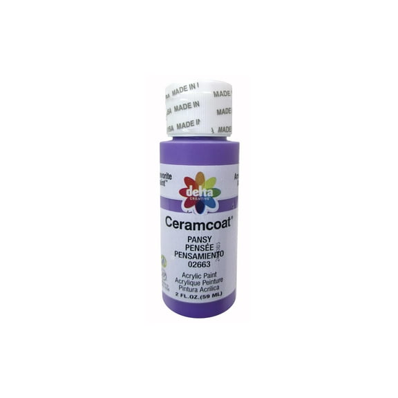 Delta Ceramcoat Acrylic Paint 2oz-Pansy - Semi-Opaque