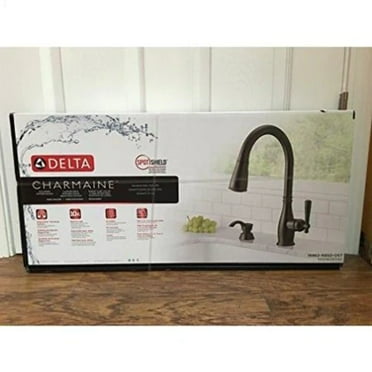 Delta 19962Z-RBSD-DST Charmaine Single Handle, High Arc Kitchen Faucet, Pull-Down Spray, ShieldSpray Techno - Quantity 1