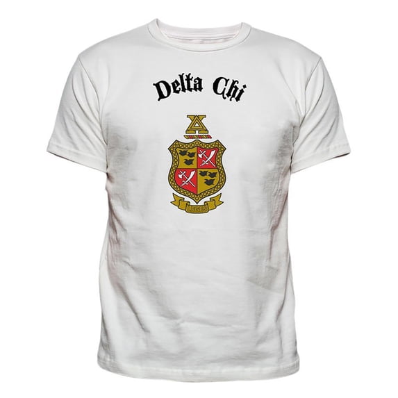 Delta Chi Vintage Crest T-shirt Small White