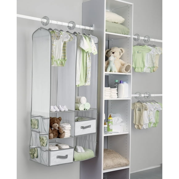 Delta Children 24-Piece Nursery Storage Set - Dove Gray