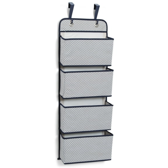 Delta Children 4-Pocket Hanging Wall Organizer, Navy