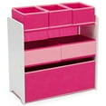 thumbnail image 1 of Delta Children 6 Bin Design and Store Toy Organizer, White/Pink, 1 of 6
