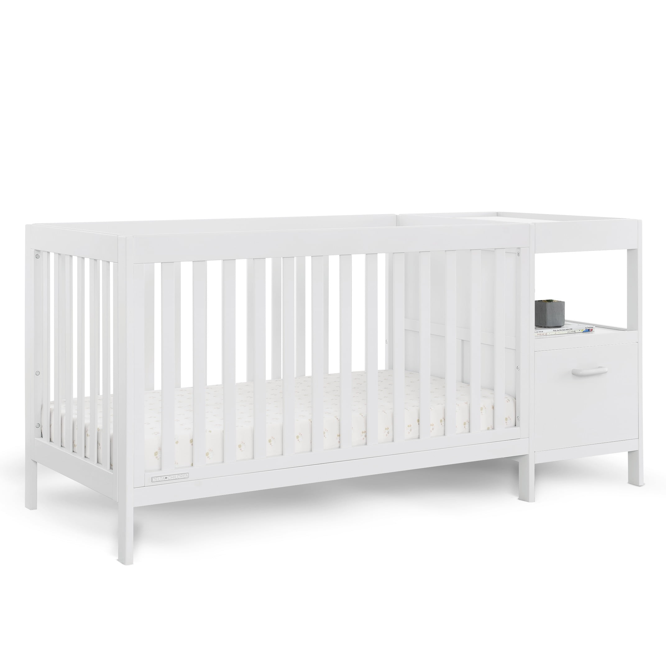 Delta Children Alice 5-in-1 Convertible Crib and Changer