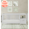 thumbnail image 1 of Delta Children Alice 5-in-1 Convertible Crib and Changer - Greenguard Gold Certified, Moonstruck Grey, 1 of 14