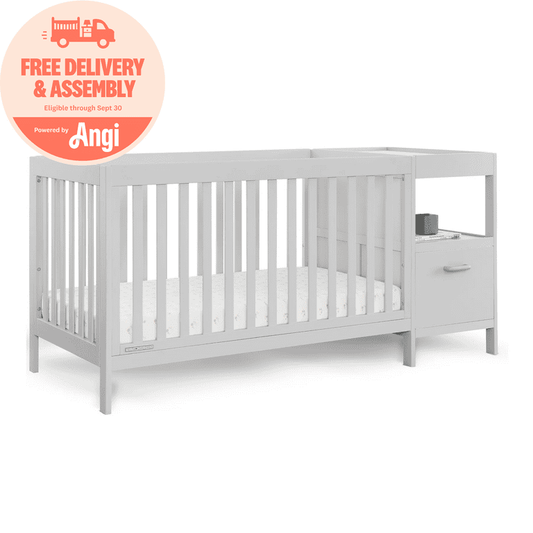 Delta Children Alice 5-in-1 Convertible Crib and Changer