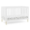 thumbnail interactive-video image 1 of Delta Children Austin Acrylic 4-in-1 Convertible Baby Crib - Greenguard Gold Certified, Bianca White/Natural, 1 of 13