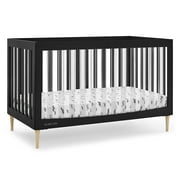 Delta Children Austin Acrylic 4-in-1 Convertible Baby Crib - Greenguard Gold Certified, Midnight Grey/Natural
