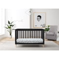 thumbnail interactive-video image 1 of Delta Children Austin Acrylic 4-in-1 Convertible Baby Crib - Greenguard Gold Certified, Midnight Grey/Natural, 1 of 19