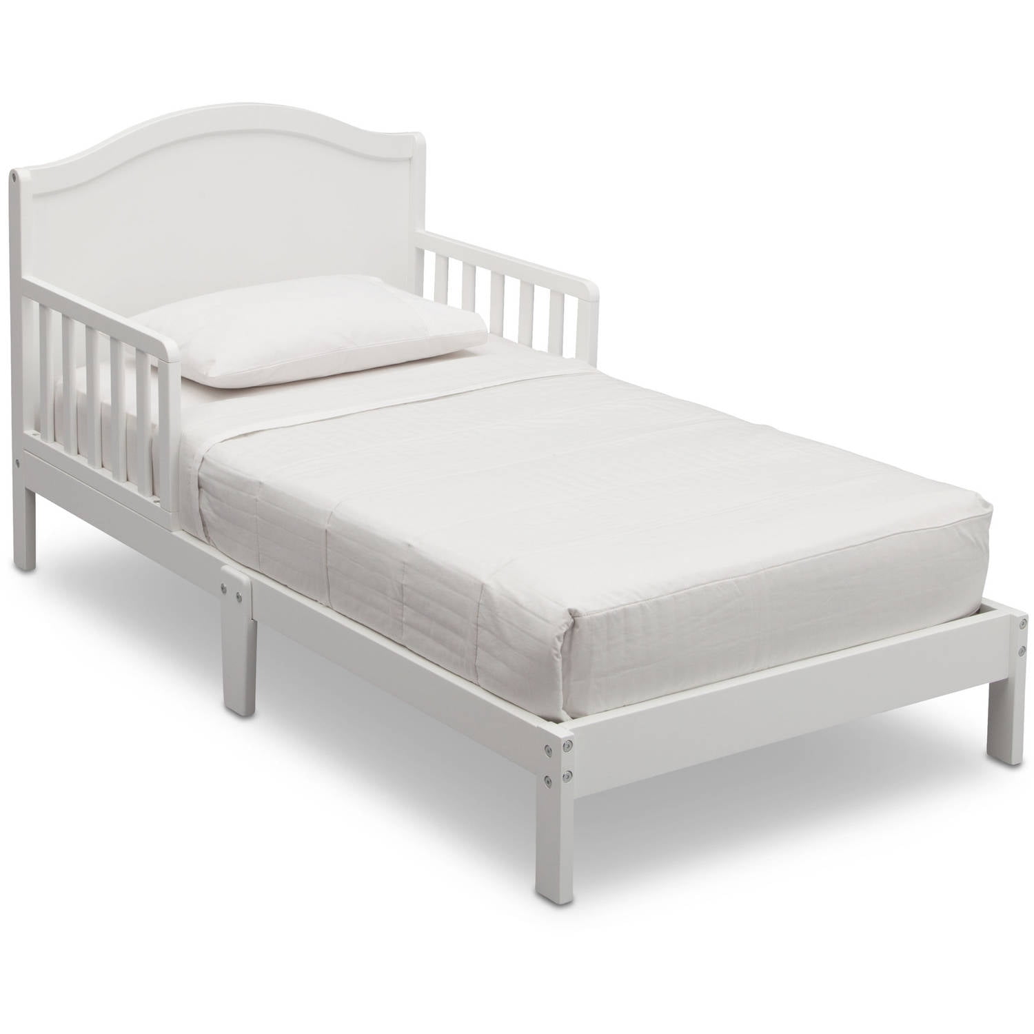 Delta Children Baker Toddler Bed with Attached Bed Rails, Greenguard