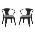 thumbnail image 1 of Delta Children Bistro 2-Piece Chair Set, Black Metal/Grey Barnboard, 1 of 4
