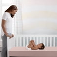 thumbnail image 1 of Delta Children Breathable Crib Mattress Pad Cover - 100% Breathable Mattress Pad Cover for Cribs - Elastic Edges for Secure, Universal Fit - Machine Washable - 1 Pack, Pink, 1 of 9