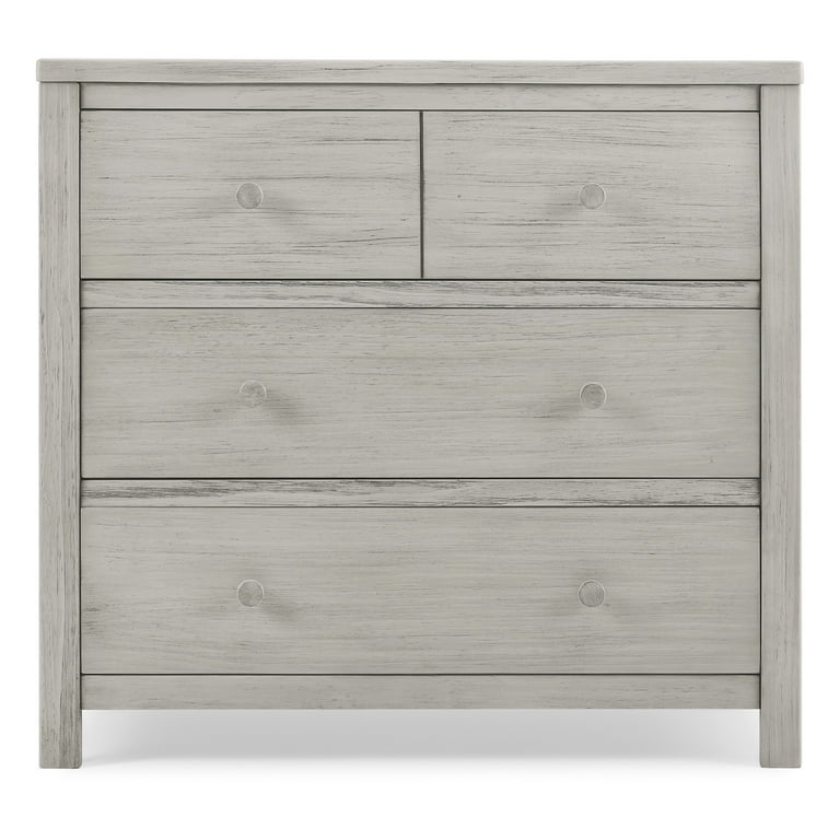 delta rustic grey dresser Rustic 3 Drawer Dresser with Interlocking Drawers