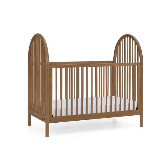Delta Children Cannon 4-in-1 Convertible Crib - Converts from Baby Crib to Toddler Bed, Daybed and Sofa Bed, Fits Standard Full-Size Crib Mattress, Chestnut