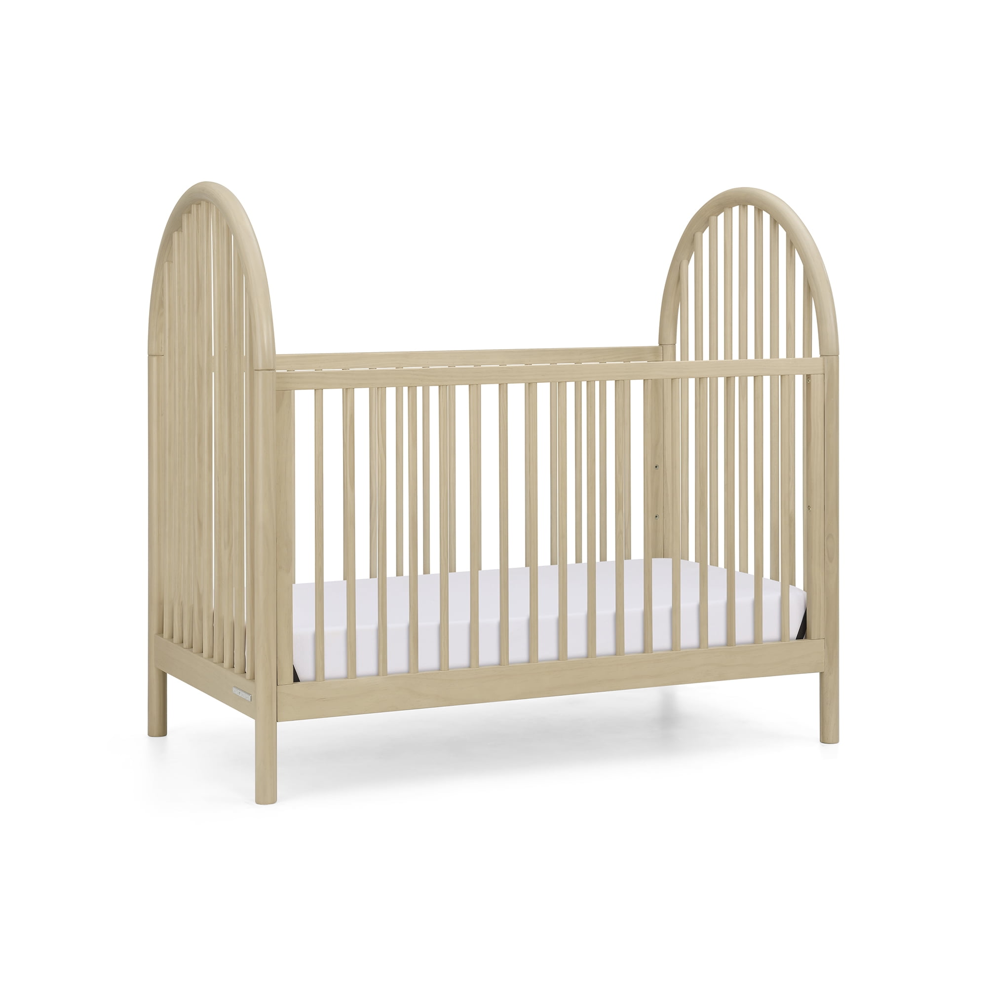 Delta Children Cannon 4-in-1 Convertible Crib - Converts from Baby Crib to Toddler Bed, Daybed and Sofa Bed, Fits Standard Full-Size Crib Mattress, Natural Sandstone
