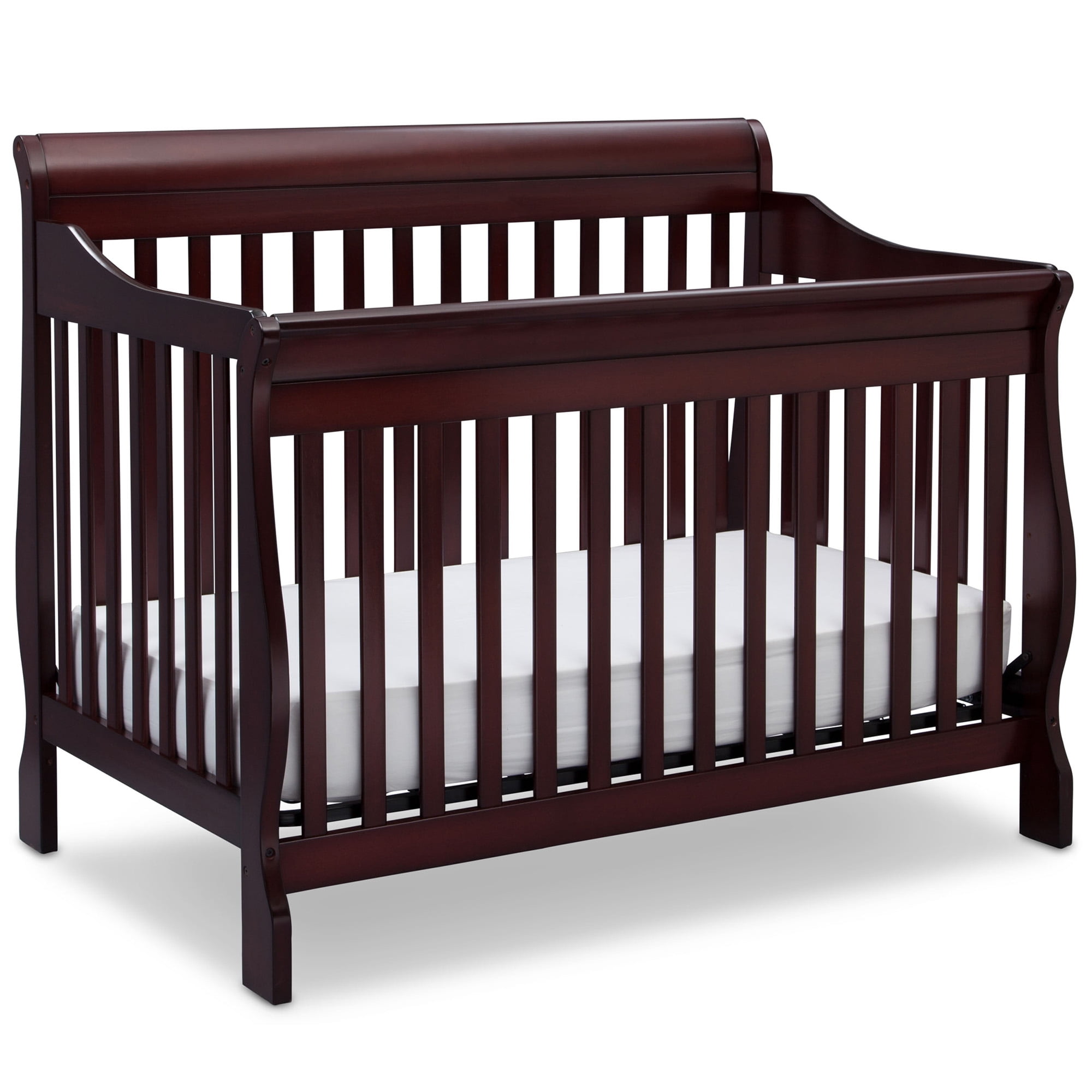 Espresso Cherry Solid Wood Convertible Carter Crib