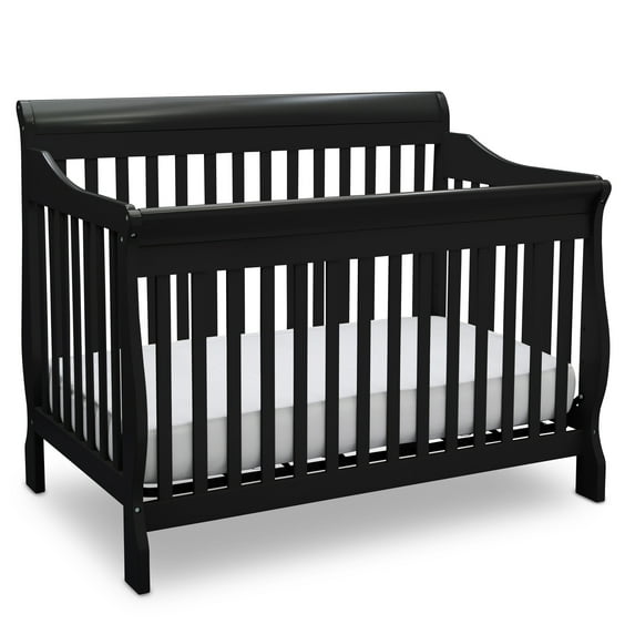 Delta Children Canton 4-in-1 Convertible Crib, Black