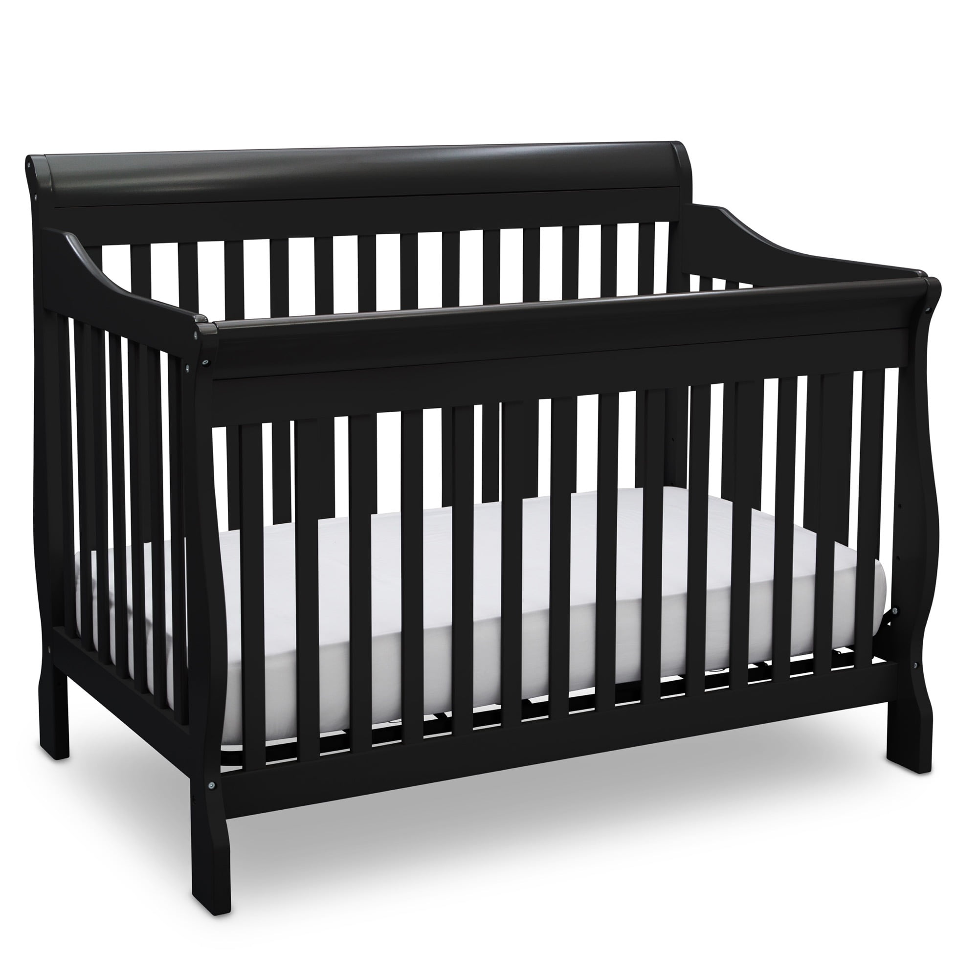 Delta Children Canton 4in1 Convertible Crib Easy to Assemble, Ebony