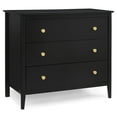thumbnail interactive-video image 1 of Delta Children Casey 3 Drawer Dresser, Ebony/Natural, 1 of 7