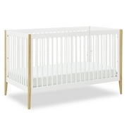 Delta Children Casey 4-in-1 Convertible Crib, Bianca White/Natural