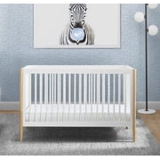 Delta Children Casey 4-in-1 Convertible Crib, Bianca White/Natural